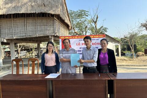 Lễ phát động ký cam kết xây dựng Gia đình sức khoẻ, Làng sức khoẻ thôn Kon Mơ Nay Sơ Lam 2 phường Trường Chinh năm 2024